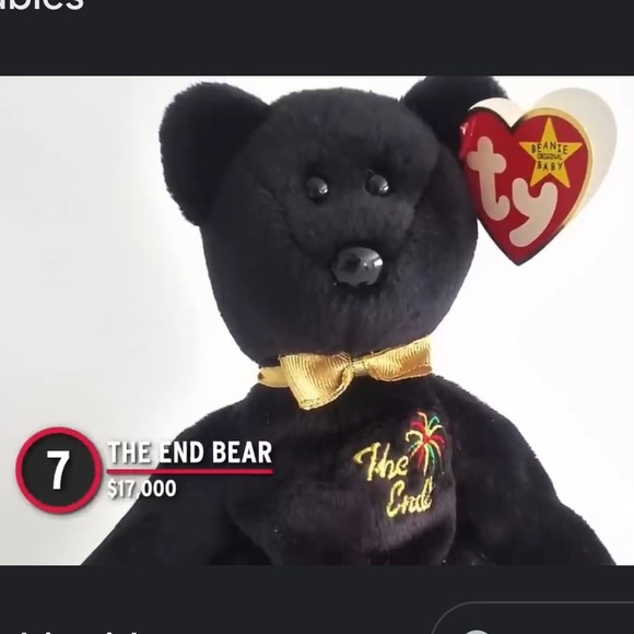 The End Bear Beanie Baby - Picture 8 of 9